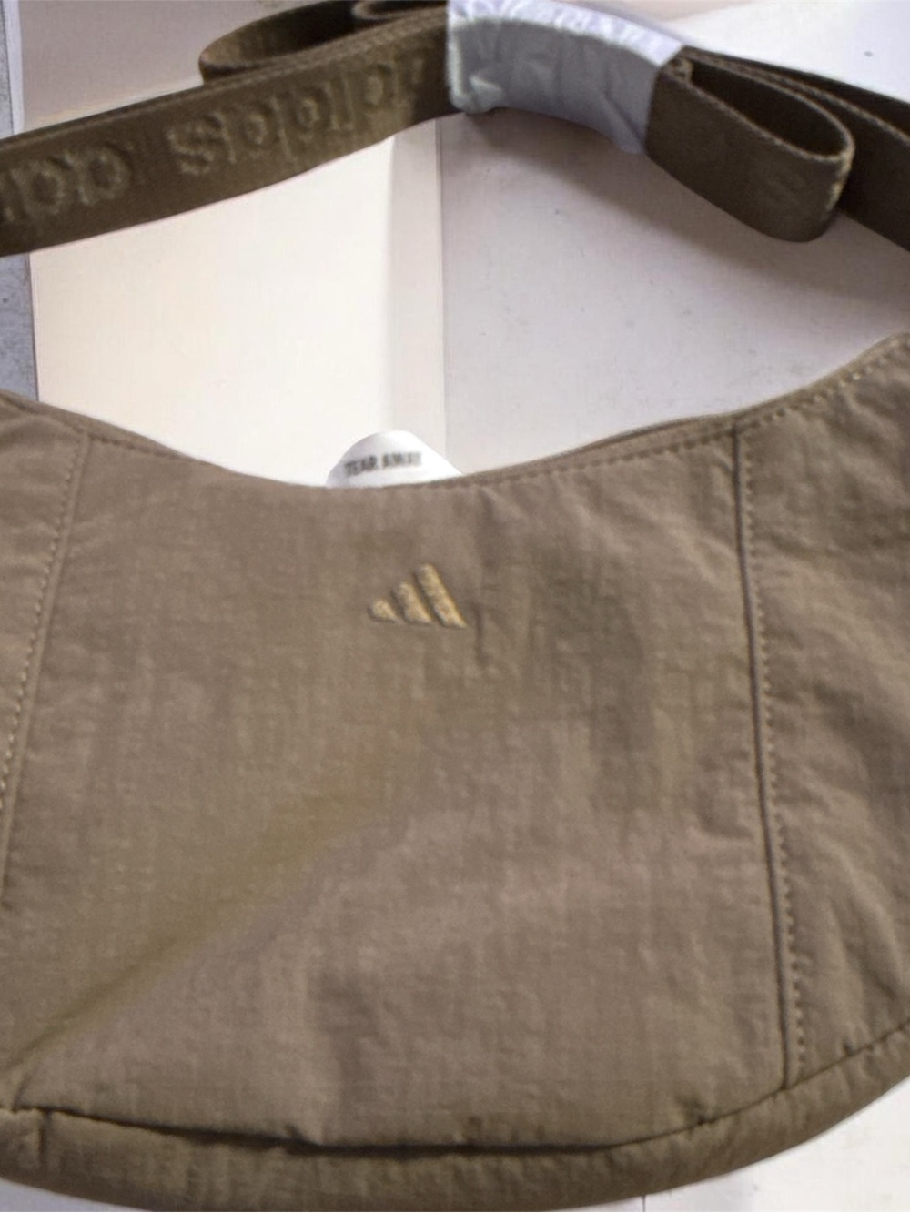 Adidas Mini Crescent Unisex khaki crossbody bag